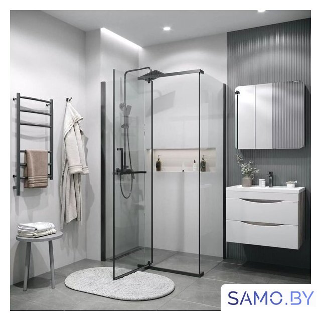 Душевой уголок Grossman Pragma 120x80x195 120.K33.03.1280.42.00 (графит сатин/прозрачное стекло) - Изображение №8 — Интернет-магазин samo.by