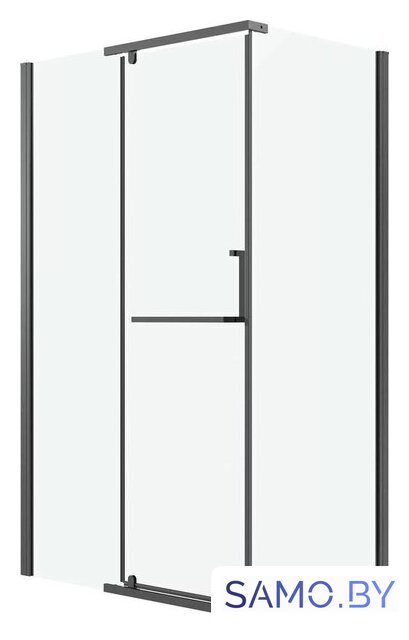 Душевой уголок Grossman Pragma 120x80x195 120.K33.03.1280.42.00 (графит сатин/прозрачное стекло) - Изображение №1 — Интернет-магазин samo.by