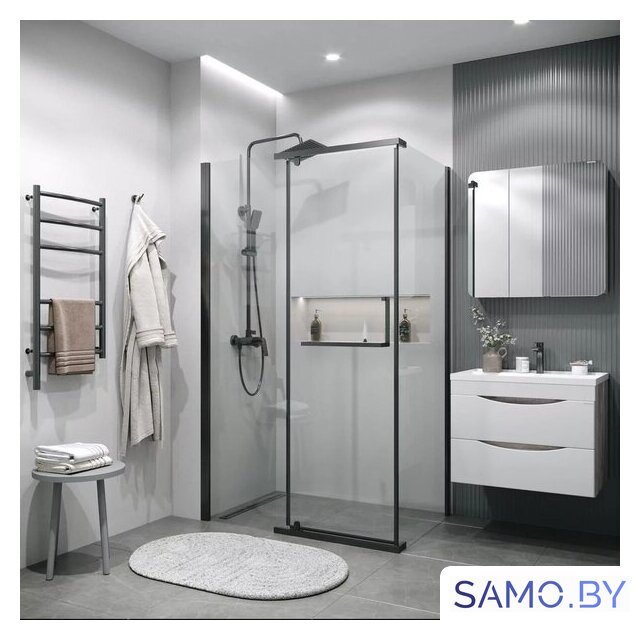 Душевой уголок Grossman Pragma 120x80x195 120.K33.03.1280.42.00 (графит сатин/прозрачное стекло) - Изображение №7 — Интернет-магазин samo.by