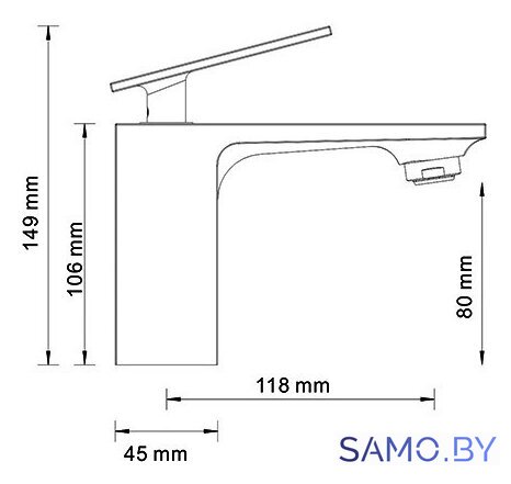 Смеситель Wasserkraft Alme 1503 - Изображение №4 — Интернет-магазин samo.by