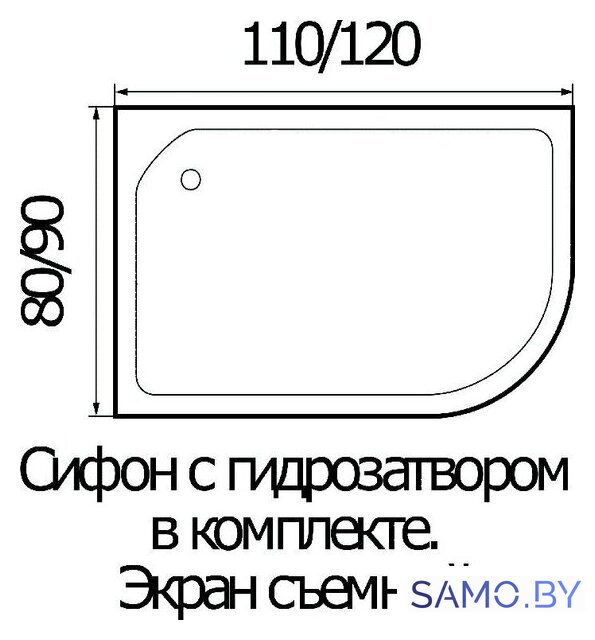 Душевая кабина River Dunay 120/90/24 MT R - Изображение №3 — Интернет-магазин samo.by