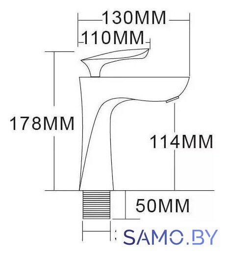 Смеситель Grocenberg GB2001 (белый хром) - Изображение №8 — Интернет-магазин samo.by