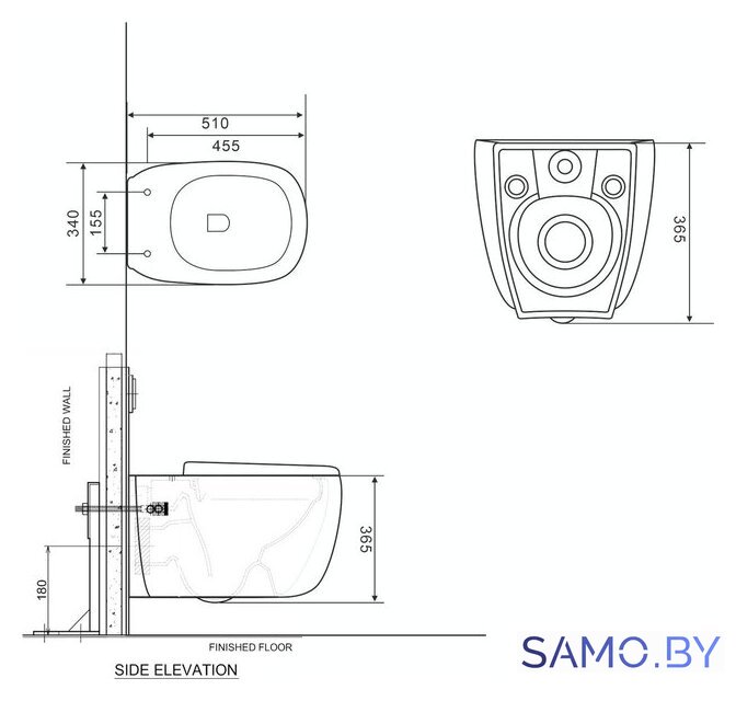 Унитаз подвесной Roxen Martin 530220-02 Rimless Soft Close - Изображение №7 — Интернет-магазин samo.by