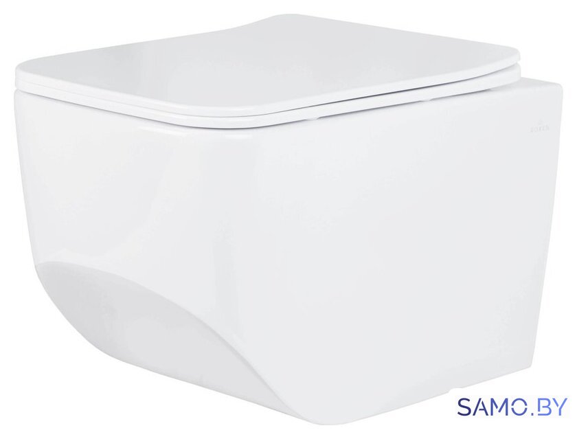 Унитаз подвесной Roxen BOro One Rimless 6 в 1 StounFix Dual Fresh 594218 (кнопка: хром) - Изображение №5 — Интернет-магазин samo.by