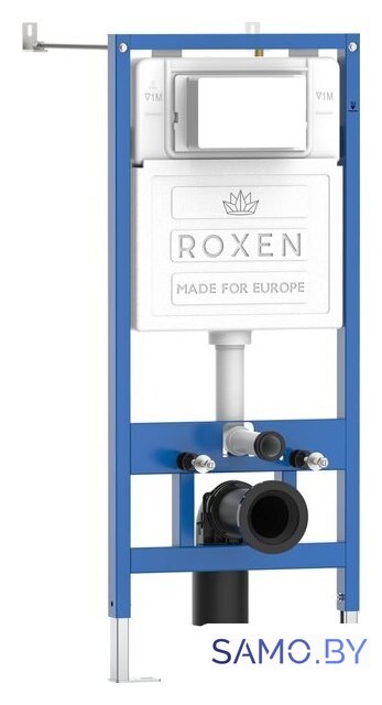 Унитаз подвесной Roxen BOro One Rimless 6 в 1 StounFix Dual Fresh 594218 (кнопка: хром) - Изображение №3 — Интернет-магазин samo.by