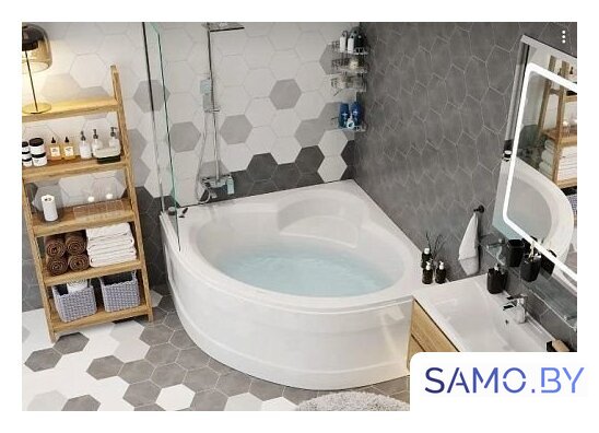 Ванна VagnerPlast Catalina 146x146 (с каркасом) - Изображение №9 — Интернет-магазин samo.by