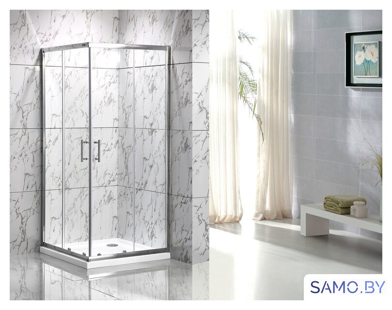Душевой уголок Roxen Caspia 55060-90 90х90 - Изображение №5 — Интернет-магазин samo.by