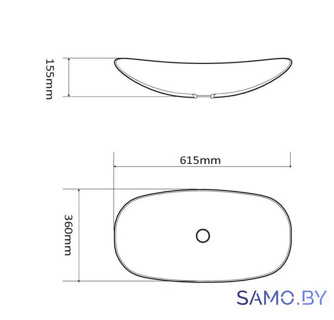 Умывальник SantiLine SL-1025MB - Изображение №2 — Интернет-магазин samo.by