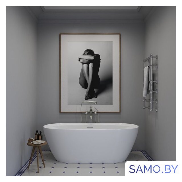 Ванна Wellsee Pro Line 170x80 28750101R (отдельностоящая ванна белый глянец, экран, ножки, сифон-автомат хром) - Изображение №8 — Интернет-магазин samo.by