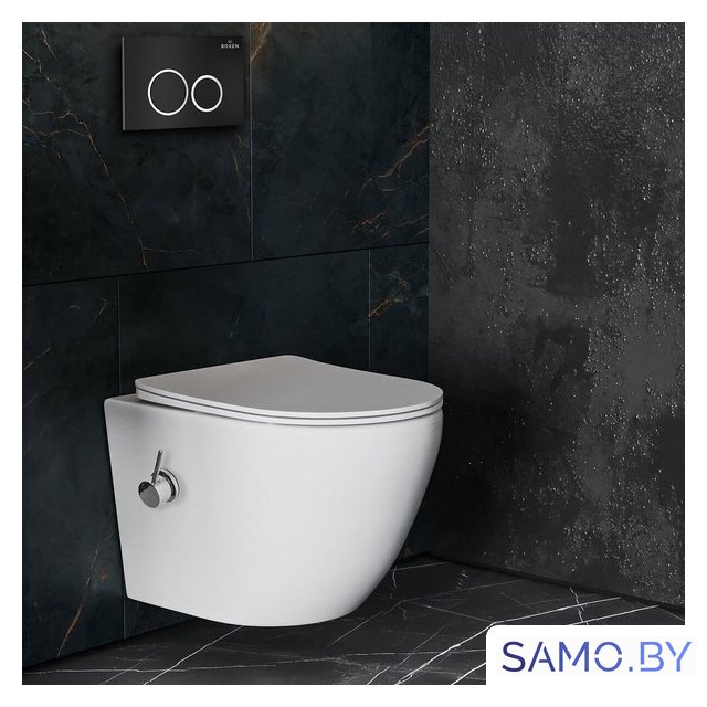 Унитаз подвесной Roxen Antares Bidet в комплекте с инсталляцией StounFix Dual Fresh 6 в 1 906342 (кнопка: черный матовый) - Изображение №14 — Интернет-магазин samo.by