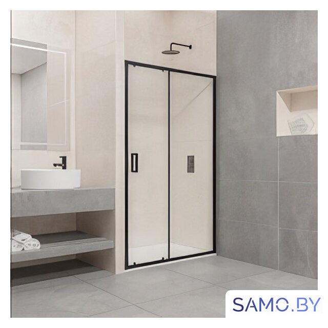 Душевая дверь RGW PA-016B 350801616-14 160 (черный/прозрачное стекло) - Изображение №3 — Интернет-магазин samo.by