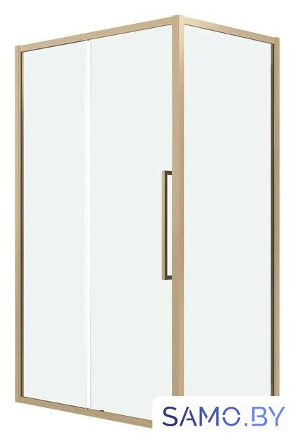 Душевой уголок Grossman Cosmo 100x100x195 120.K33.02.1010.32.00 (золото сатин/стекло прозрачное) - Изображение №1 — Интернет-магазин samo.by