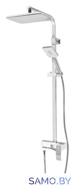 Душевая система  Grocenberg GB7007-1 (белый хром) - Изображение №1 — Интернет-магазин samo.by