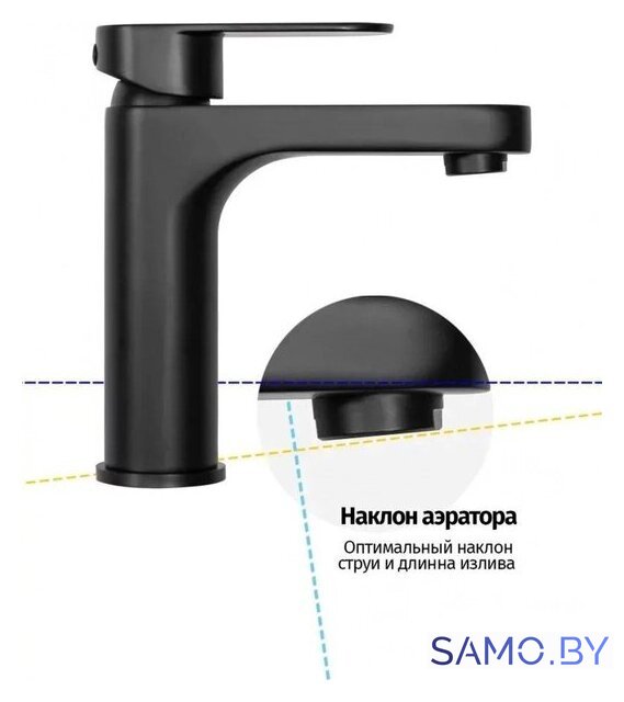 Смеситель Grocenberg GB1011 (черный матовый) - Изображение №3 — Интернет-магазин samo.by