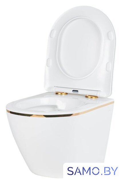 Унитаз подвесной Roxen Antares Gold в комплекте с инсталляцией StounFix Dual Fresh 6 в 1 868553 (кнопка: белый глянцевая) - Изображение №10 — Интернет-магазин samo.by