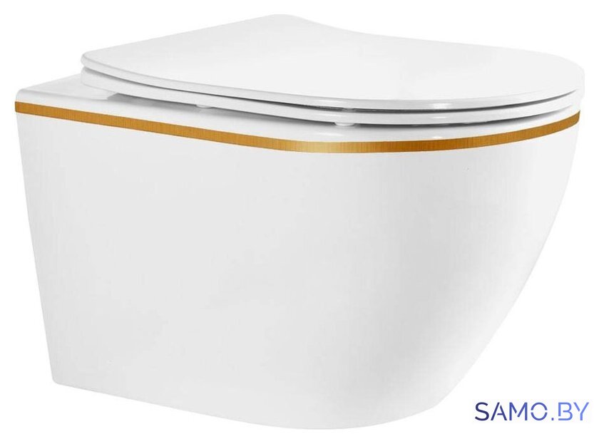 Унитаз подвесной Roxen Antares Tornado Long 530205-01GB-L - Изображение №1 — Интернет-магазин samo.by