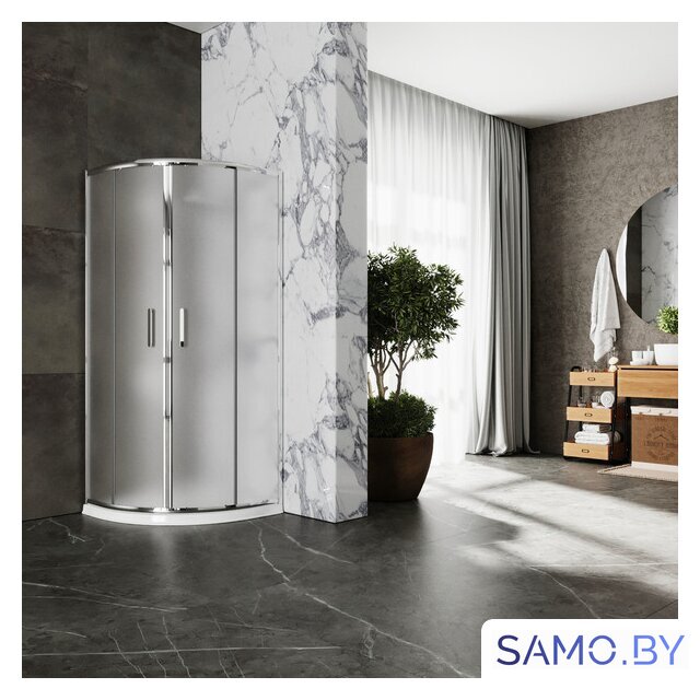 Душевой уголок Roxen Santi 55020-90C 90х90 (матовое стекло) - Изображение №6 — Интернет-магазин samo.by