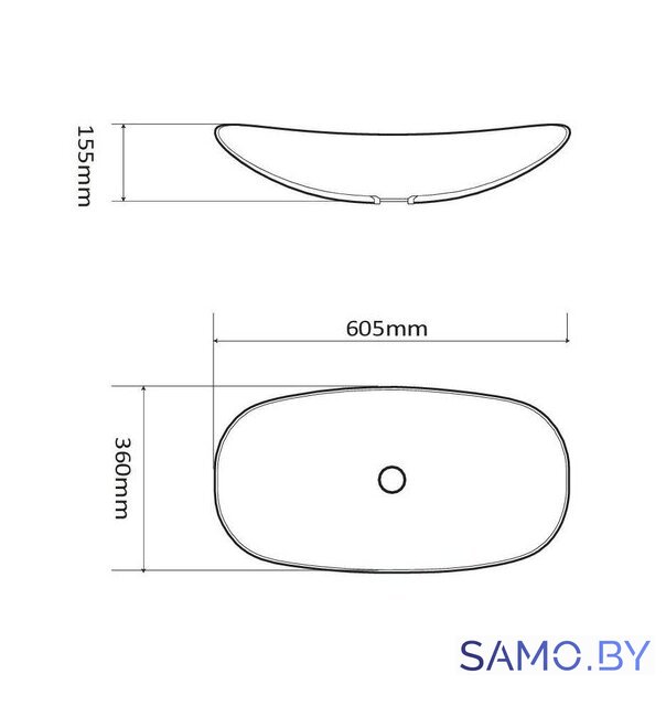 Умывальник SantiLine SL-1025 - Изображение №2 — Интернет-магазин samo.by