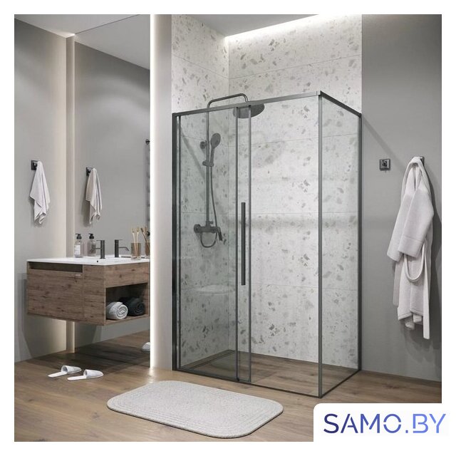 Душевой уголок Grossman Galaxy 140x70x195 120.K33.01.1470.42.00 (графит сатин/прозрачное стекло) - Изображение №17 — Интернет-магазин samo.by