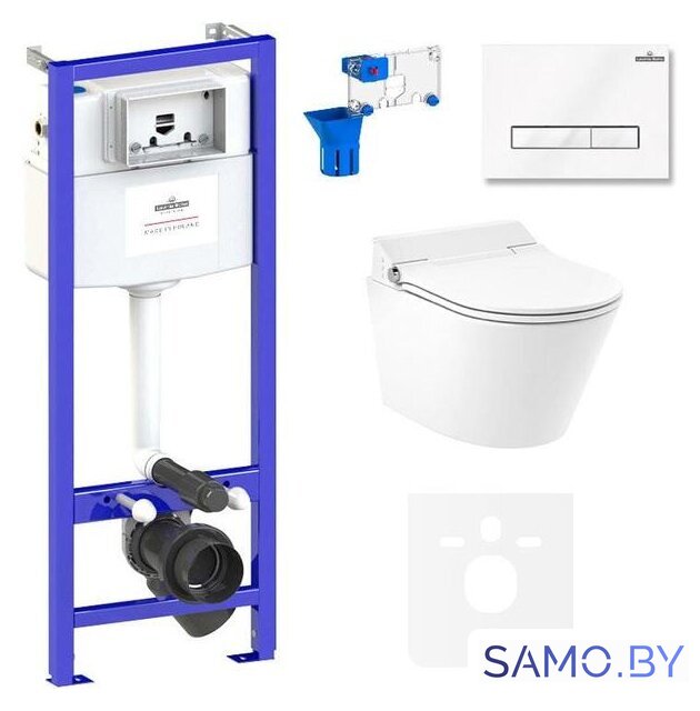 Унитаз подвесной Lavinia Boho Smart V-Clean 7 в 1 87561183 - Изображение №1 — Интернет-магазин samo.by