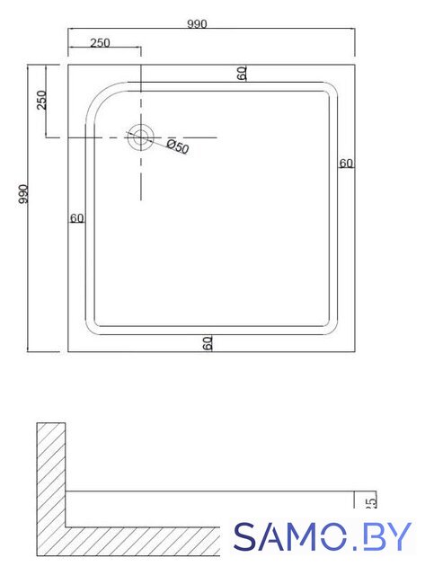 Душевой уголок Niagara NG-6814-08 100x100x190 - Изображение №4 — Интернет-магазин samo.by