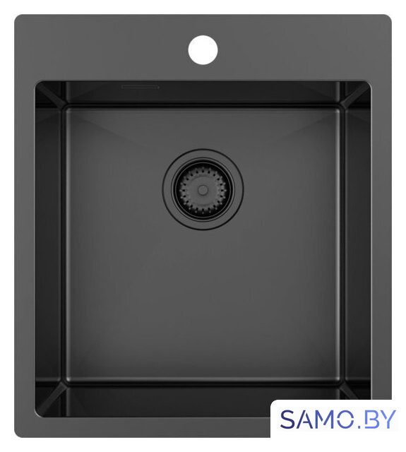 Кухонная мойка ZorG ZRN 5045 Premium PVD Gunblack - Изображение №1 — Интернет-магазин samo.by