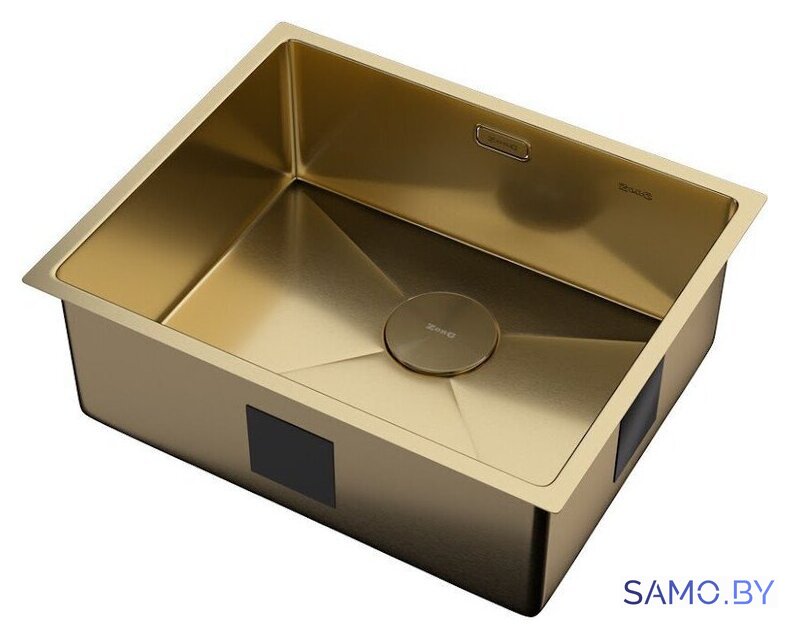 Кухонная мойка ZorG Zerox 54 U / IF PVD Gold - Изображение №2 — Интернет-магазин samo.by