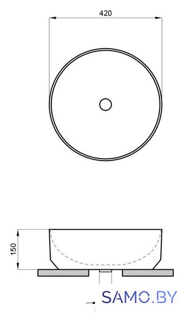Умывальник Lavinia Boho Bathroom Sink Slim 33311092 - Изображение №6 — Интернет-магазин samo.by