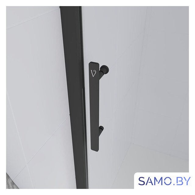 Душевая дверь Veconi E1 140x195 E1-B-140-01-C9 (стекло прозрачное/черный матовый) - Изображение №2 — Интернет-магазин samo.by