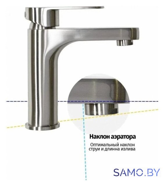 Смеситель Grocenberg GB1011 (никель) - Изображение №6 — Интернет-магазин samo.by