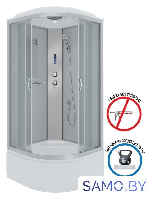 Душевая кабина Niagara NG-2307-14P 80x80x215 (матовое стекло) - Изображение №3 — Интернет-магазин samo.by