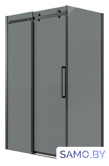 Душевой уголок Grossman Classic 120x90x195 120.K33.04.1290.21.10 (черный матовый/тонированное стекло) - Изображение №1 — Интернет-магазин samo.by