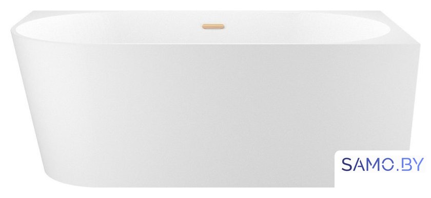Ванна Wellsee Excellence Pro 140x70 28760904R (пристенная ванна (правая) белый глянец, экран, ножки, сифон-автомат золото) - Изображение №1 — Интернет-магазин samo.by