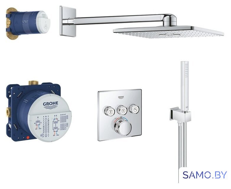Душевая система  Grohe Grohtherm SmartControl 34706000 - Изображение №1 — Интернет-магазин samo.by