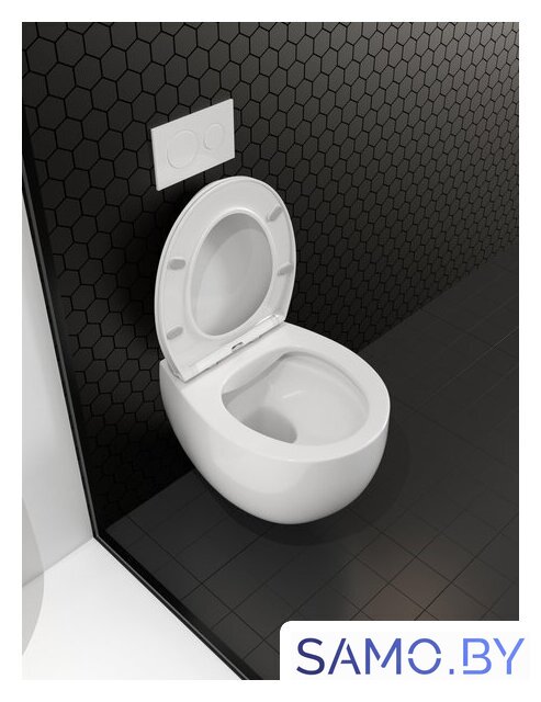 Унитаз подвесной Roxen Egg в комплекте с инсталляцией StounFix Dual Fresh 6 в 1 964079 (кнопка: черный матовый) - Изображение №12 — Интернет-магазин samo.by
