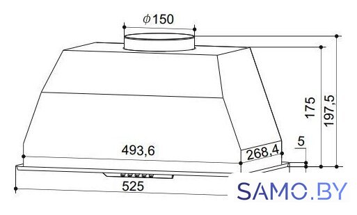Кухонная вытяжка Exiteq EX-1446 (белый) - Изображение №3 — Интернет-магазин samo.by