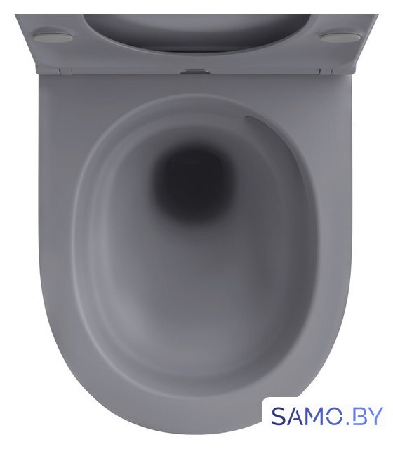 Унитаз подвесной Wellsee Croquis RimFree 182614001 (чаша, пневмокрышка, матовый серый) - Изображение №3 — Интернет-магазин samo.by