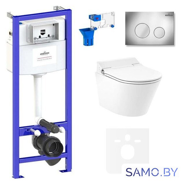 Унитаз подвесной Lavinia Boho Smart V-Clean 7 в 1 87561180 - Изображение №1 — Интернет-магазин samo.by