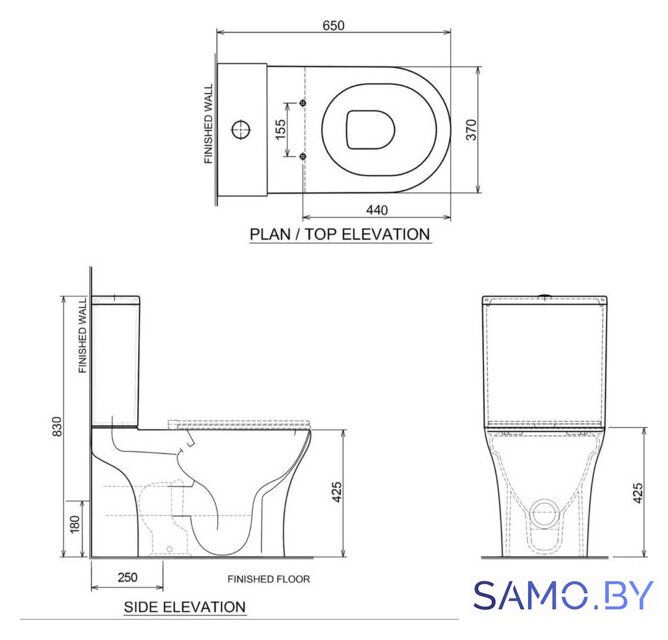 Унитаз напольный Roxen Urban Tornado Bidet 600190-01X - Изображение №12 — Интернет-магазин samo.by