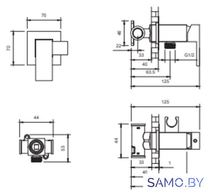 Гигиенический душ Altrobagno BM BM 060120 Cr - Изображение №8 — Интернет-магазин samo.by