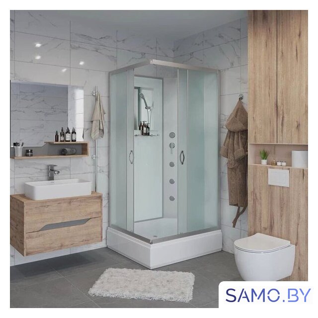 Душевая кабина Niagara NG-33084-14QBKG 100x80x200 - Изображение №3 — Интернет-магазин samo.by
