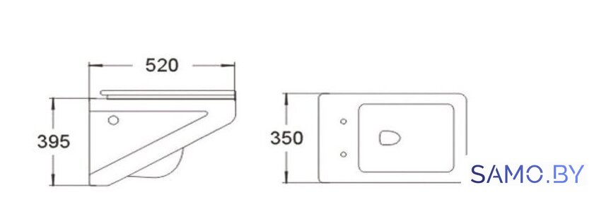 Унитаз напольный SantiLine SL-5017 - Изображение №2 — Интернет-магазин samo.by