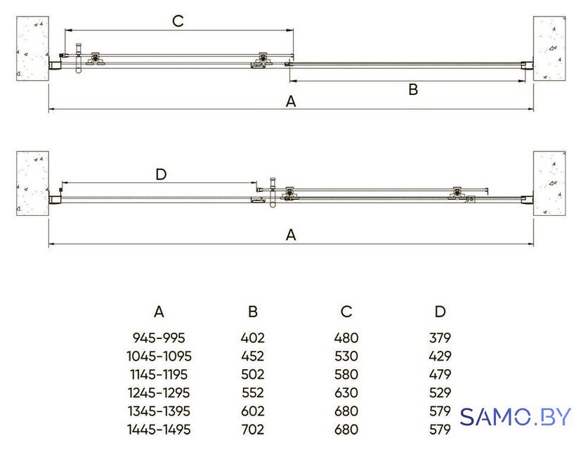 Душевая дверь Veconi VN-72 VN72-140-01-C4 - Изображение №3 — Интернет-магазин samo.by