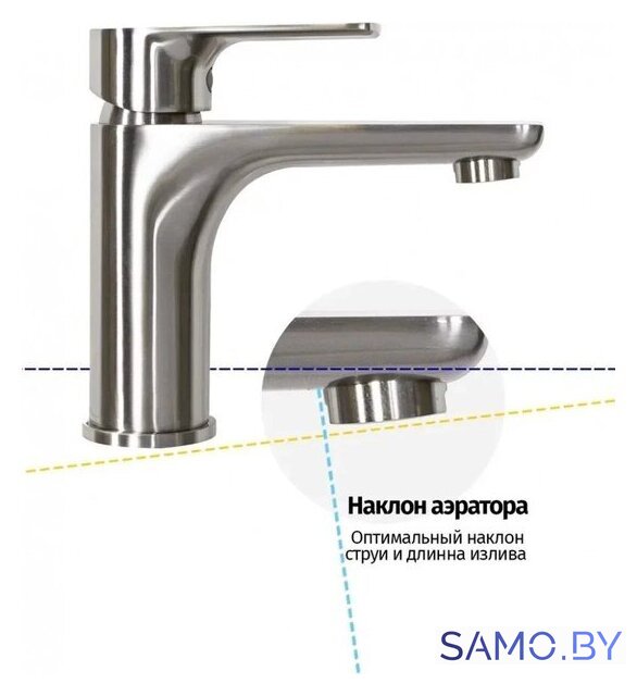 Смеситель Grocenberg GB2009 (никель) - Изображение №4 — Интернет-магазин samo.by