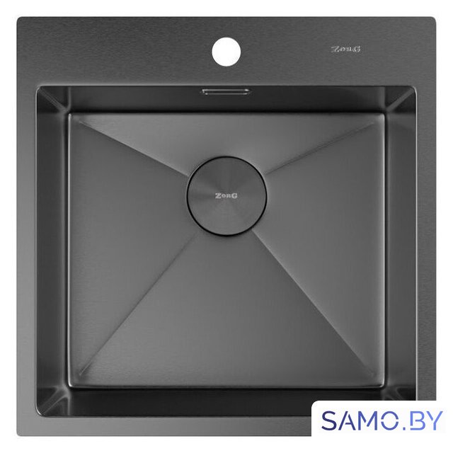 Кухонная мойка ZorG Zerox 51 IF PVD Gunblack - Изображение №3 — Интернет-магазин samo.by