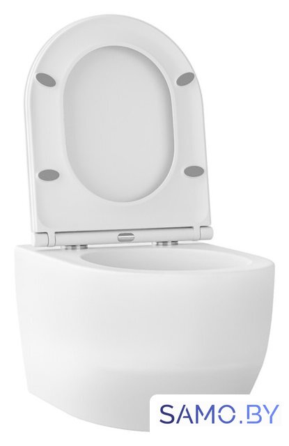 Унитаз подвесной Wellsee Croquis RimFree 182612001 (чаша, пневмокрышка, матовый белый) - Изображение №2 — Интернет-магазин samo.by