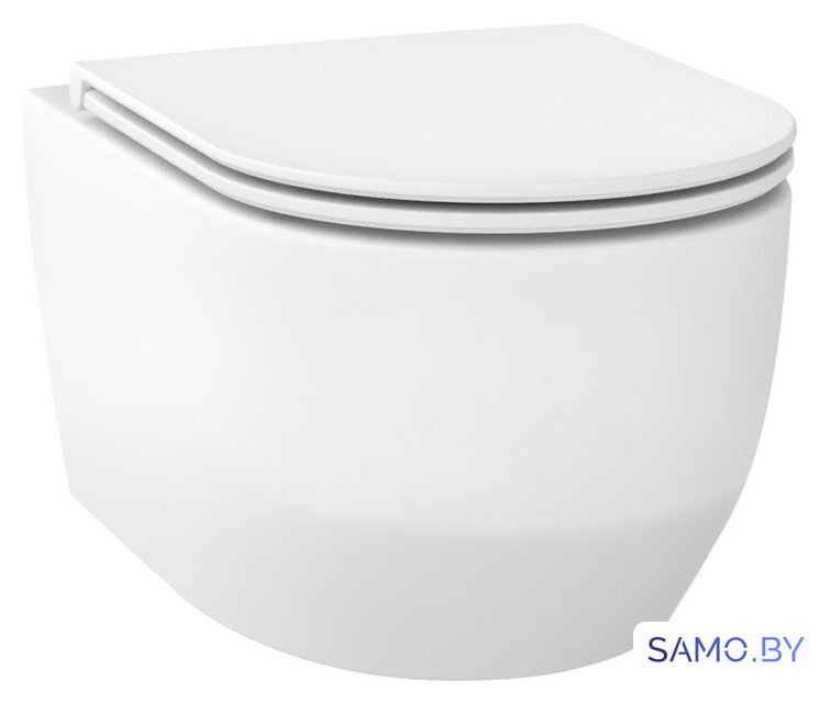 Унитаз подвесной Wellsee Croquis RimFree 182612001 (чаша, пневмокрышка, матовый белый) - Изображение №1 — Интернет-магазин samo.by