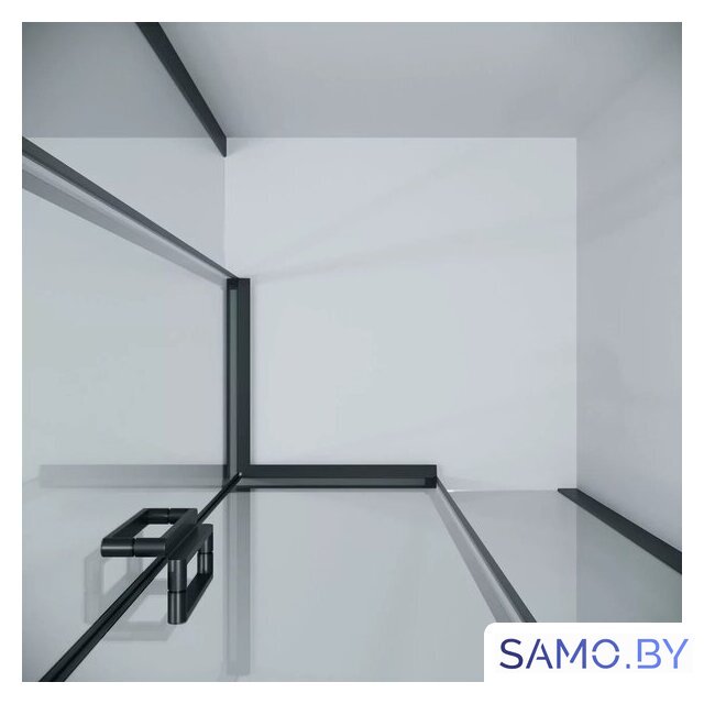 Душевой уголок Grossman Classic 100x100x195 300.K33.04.1010.21.00 (черный матовый/прозрачное стекло) - Изображение №6 — Интернет-магазин samo.by