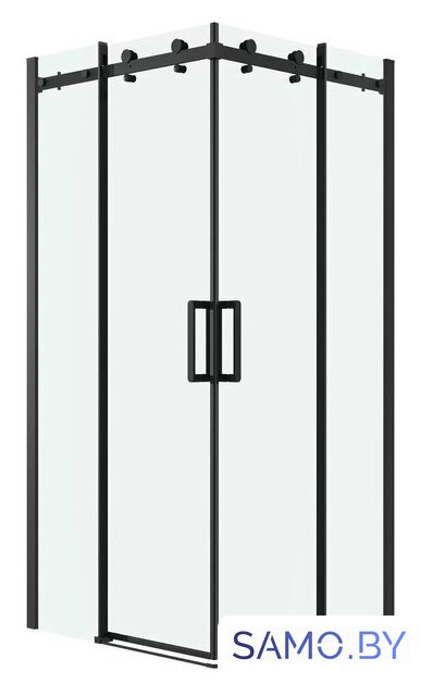 Душевой уголок Grossman Classic 100x100x195 300.K33.04.1010.21.00 (черный матовый/прозрачное стекло) - Изображение №1 — Интернет-магазин samo.by