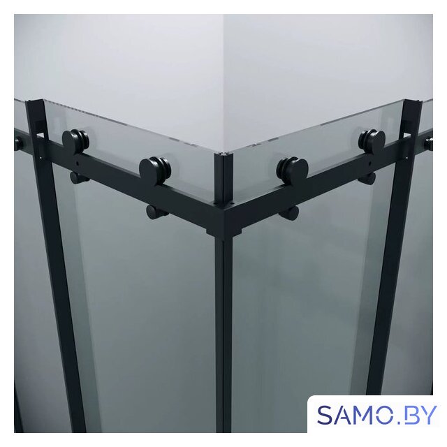 Душевой уголок Grossman Classic 100x100x195 300.K33.04.1010.21.00 (черный матовый/прозрачное стекло) - Изображение №14 — Интернет-магазин samo.by